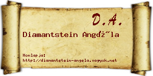 Diamantstein Angéla névjegykártya